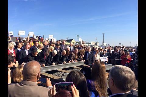 California High-Speed Rail Authority held a groundbreaking ceremony on December 6  (Photo: California High-Speed Rail Authority).